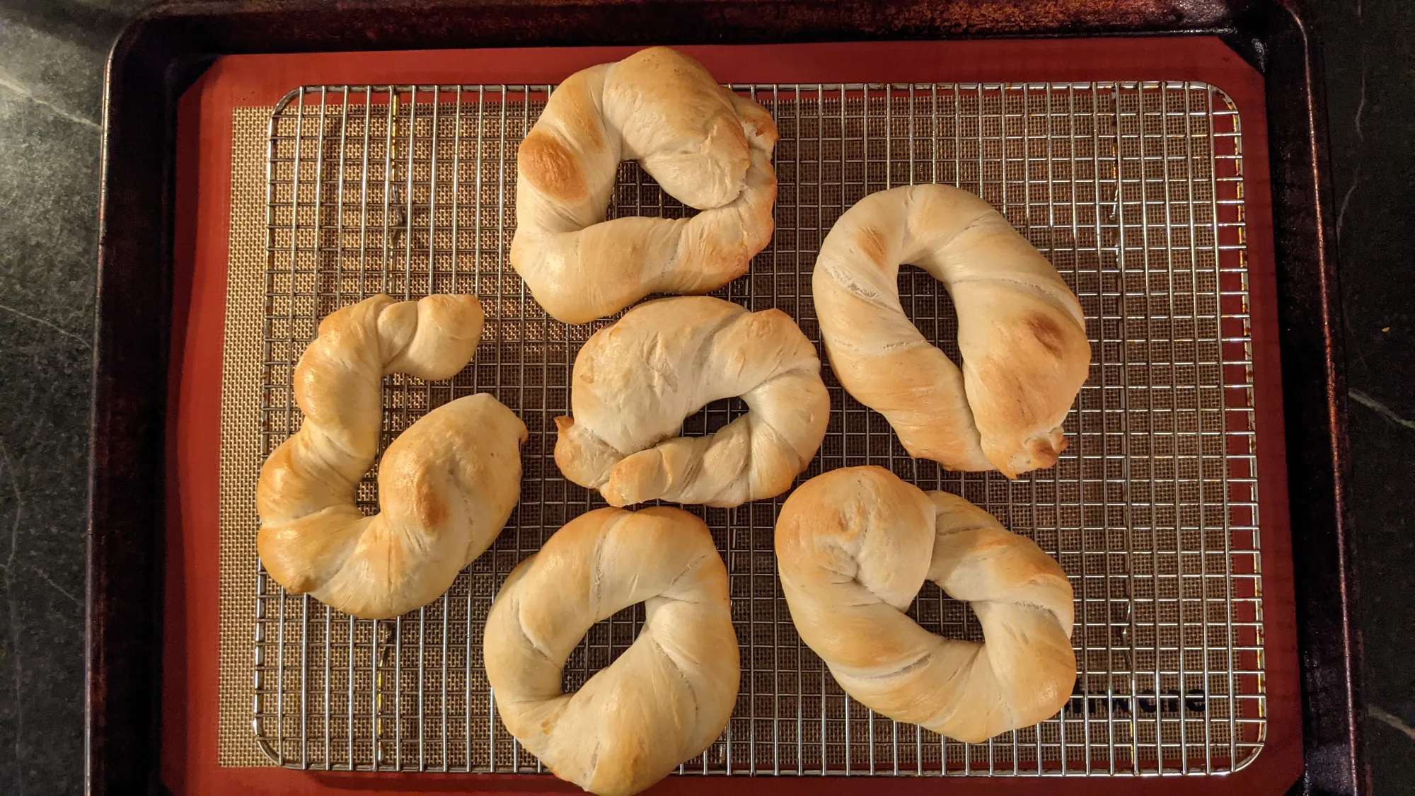 My first attempt at Krakover bagels.